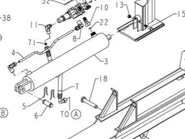 A203301 Hydraulic Hose  Ref 7 Powermate/Southland Nla 1