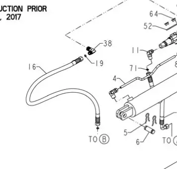 A203305 Hydraulic Hose Ref 16 Powermate/Southland 1