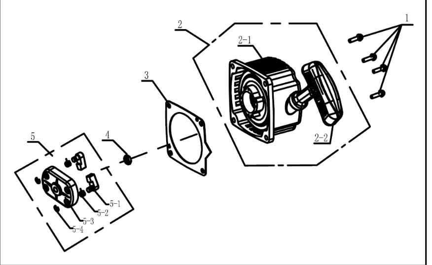 A203645 Recoil Starter Assembly Southland Sba-3 Sfi 1