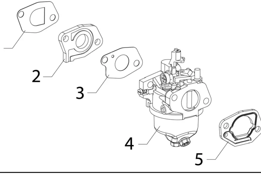 A204117 Carburetor Assembly Ref 4 Powermate 1