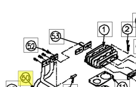 Ab5050600 Gasket, Intercooler Ref 53 Northstar Pa 1