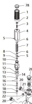 1271070 Spring For Unloader 2858 Used On Sjv Pumps Reference 7 Only Ar No America 1