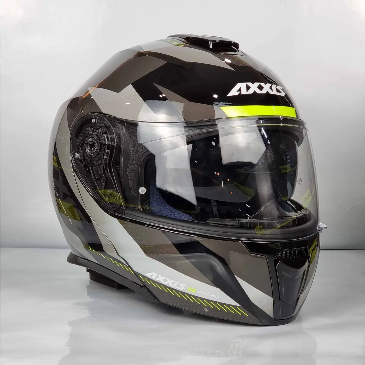 Axxis Helmet Gecko Shield (B2 Gloss Gray) 1