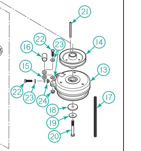 B-109 Bolt-3/8-16X1-1/4 Hhcs Ft Gr.5 Ref 22 Dixie Chopper 1