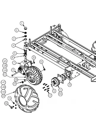 B-146 Bolt-5/8-11X9-1/2 Hhcs Ft Gr.5 Ref 8 Dixie Chopper 1