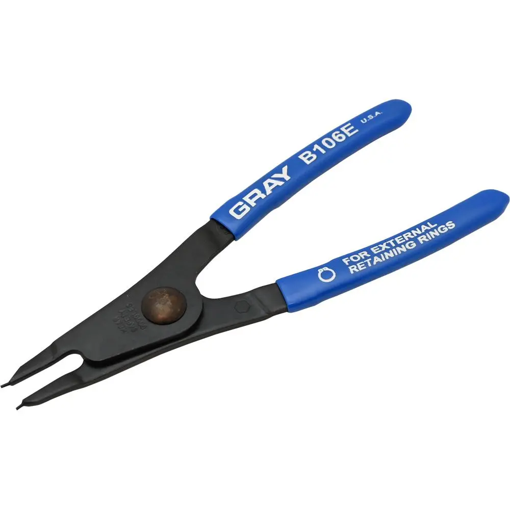 Fixed Tip Industrial Snap Ring Pliers (External Type) With Vinyl Grips 1