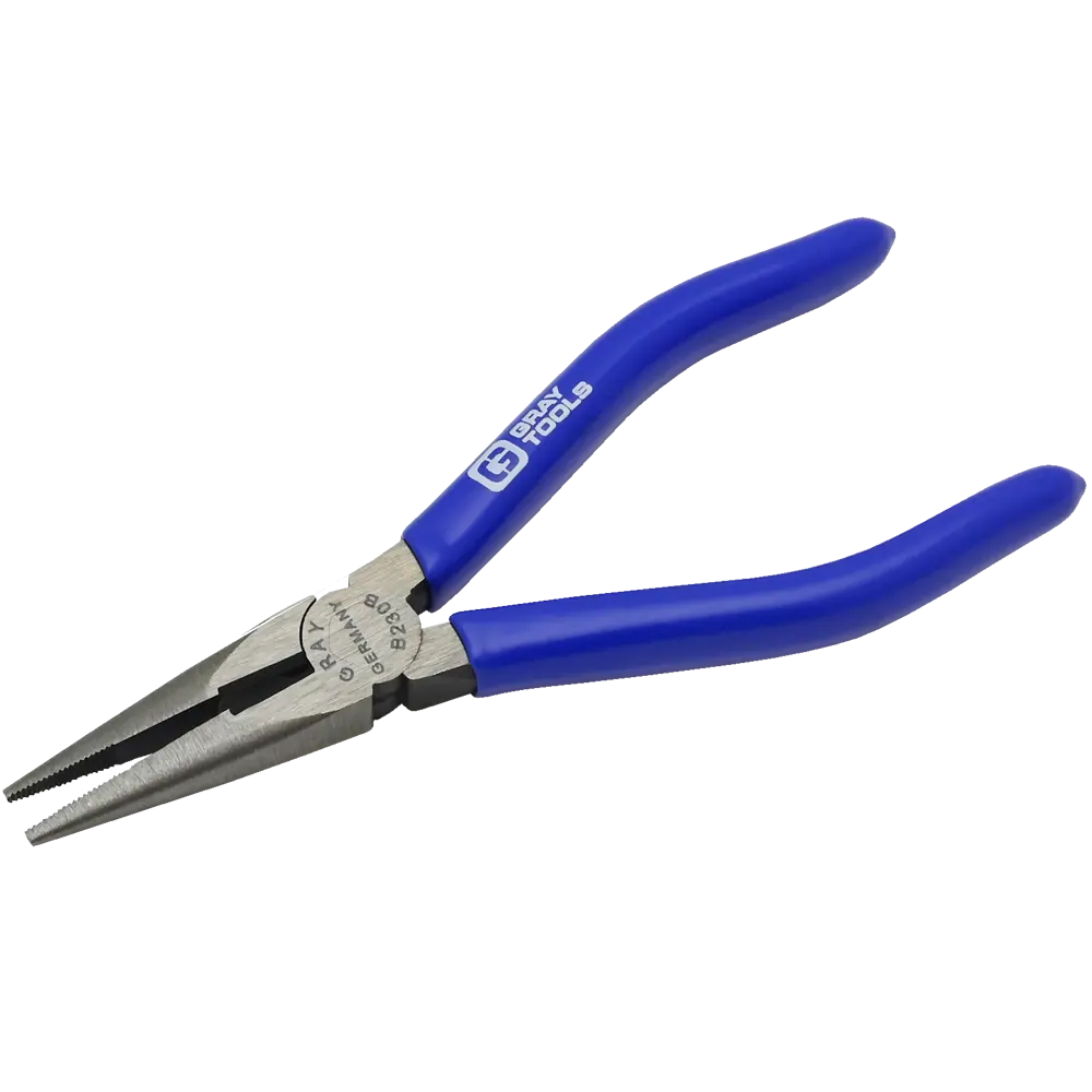 Straight Needle Nose Pliers With Cutter, With Vinyl Grips 1