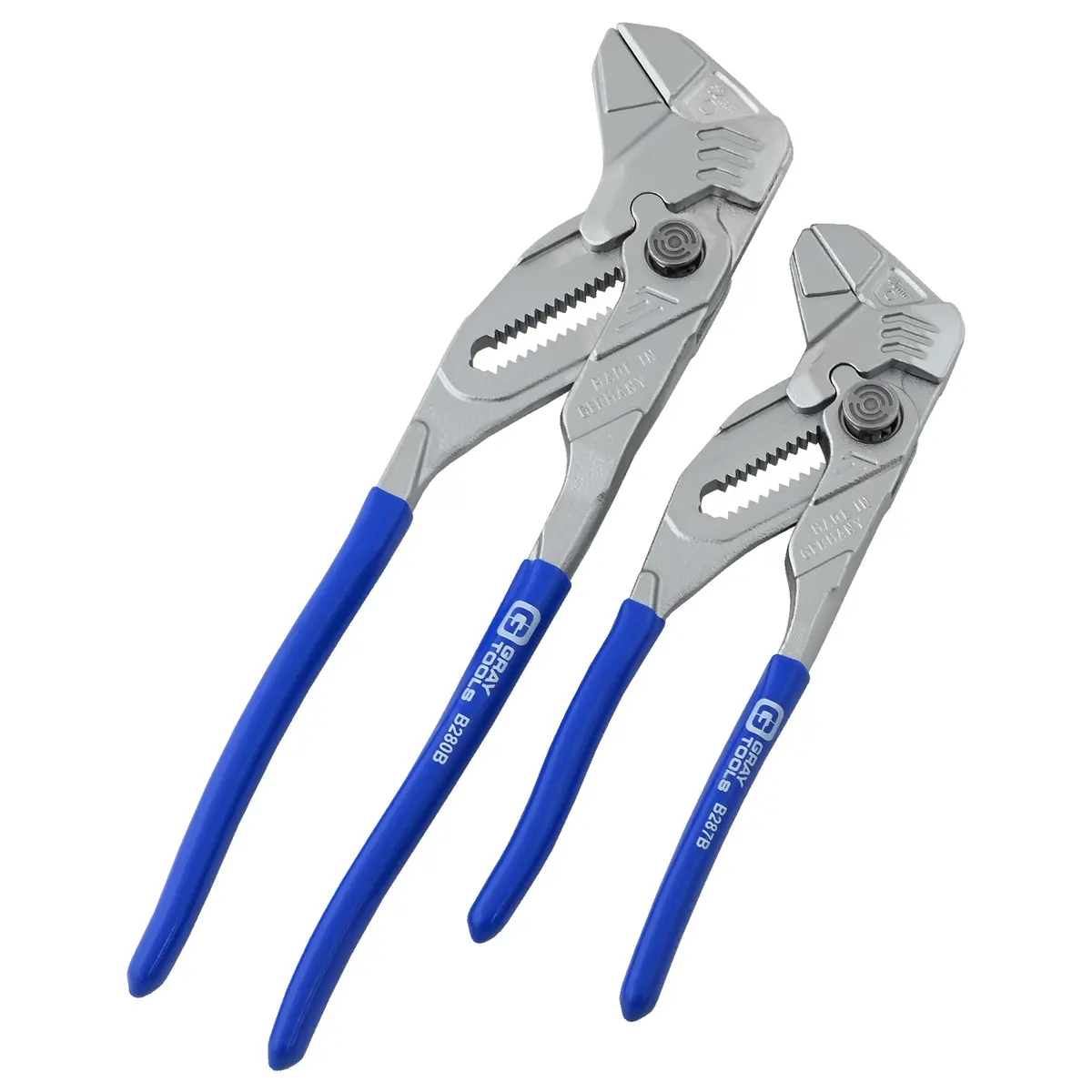 2 Piece Pliers Wrench Set, 7" & 10", Smooth Jaws 1
