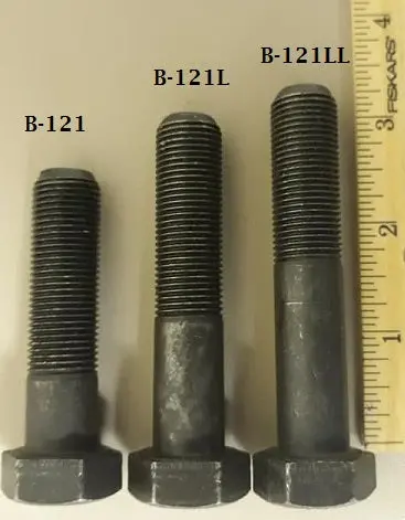 B-121L Blade Bolt Long  2 7/8 Inch Length Dixie Chopper Dc47 1