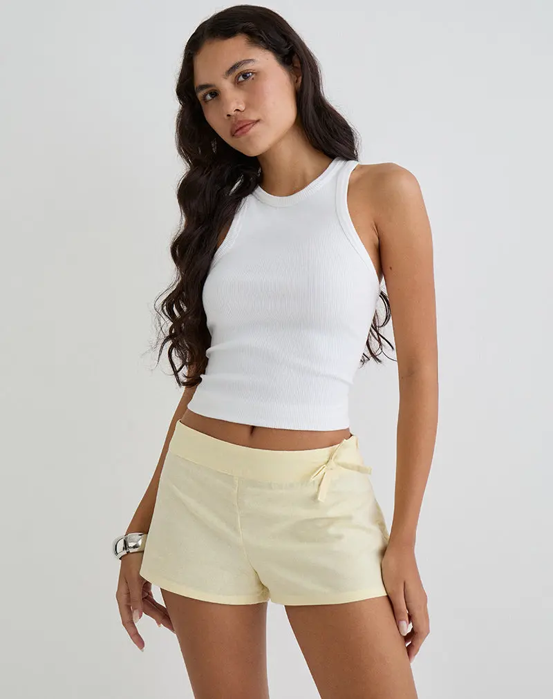Blazy Tie Short In Lemon 1