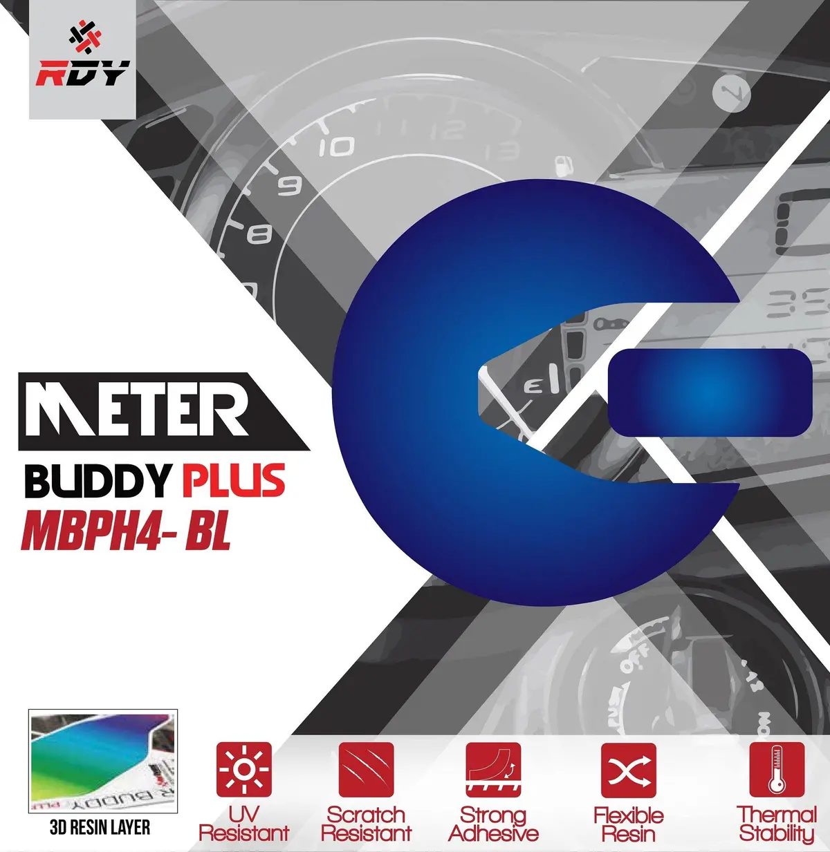 Rdy Meter Buddy Plus Fits For Honda Beat 110 ('16-) 1