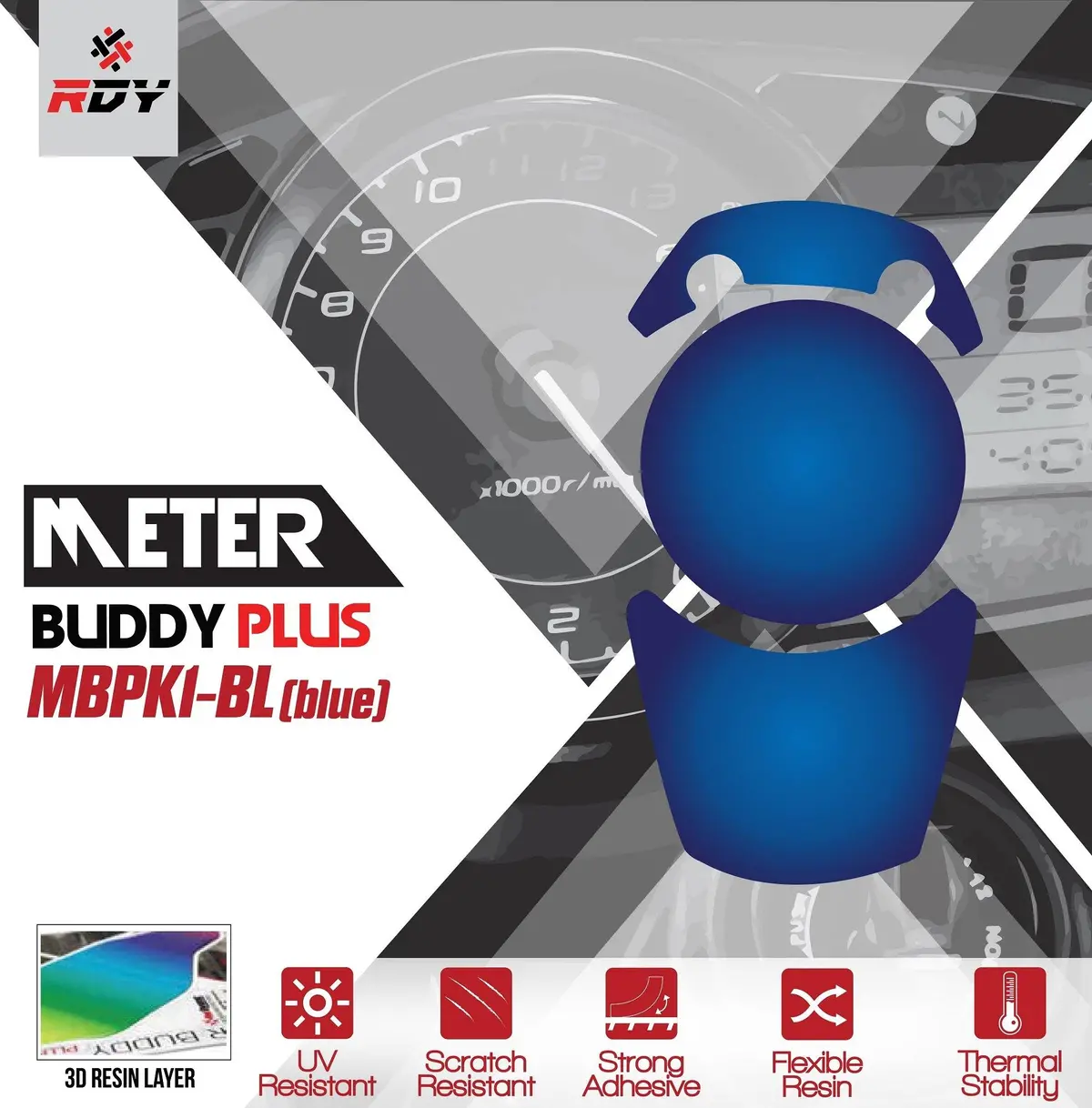 Rdy Meter Buddy Plus Fits For Kawasaki Zx6r / Zx25r / Ninja / Z 1000 Sx / Ninja 650 / Ninja 400 / Ninja 250 / Versys X 250 / 300 1