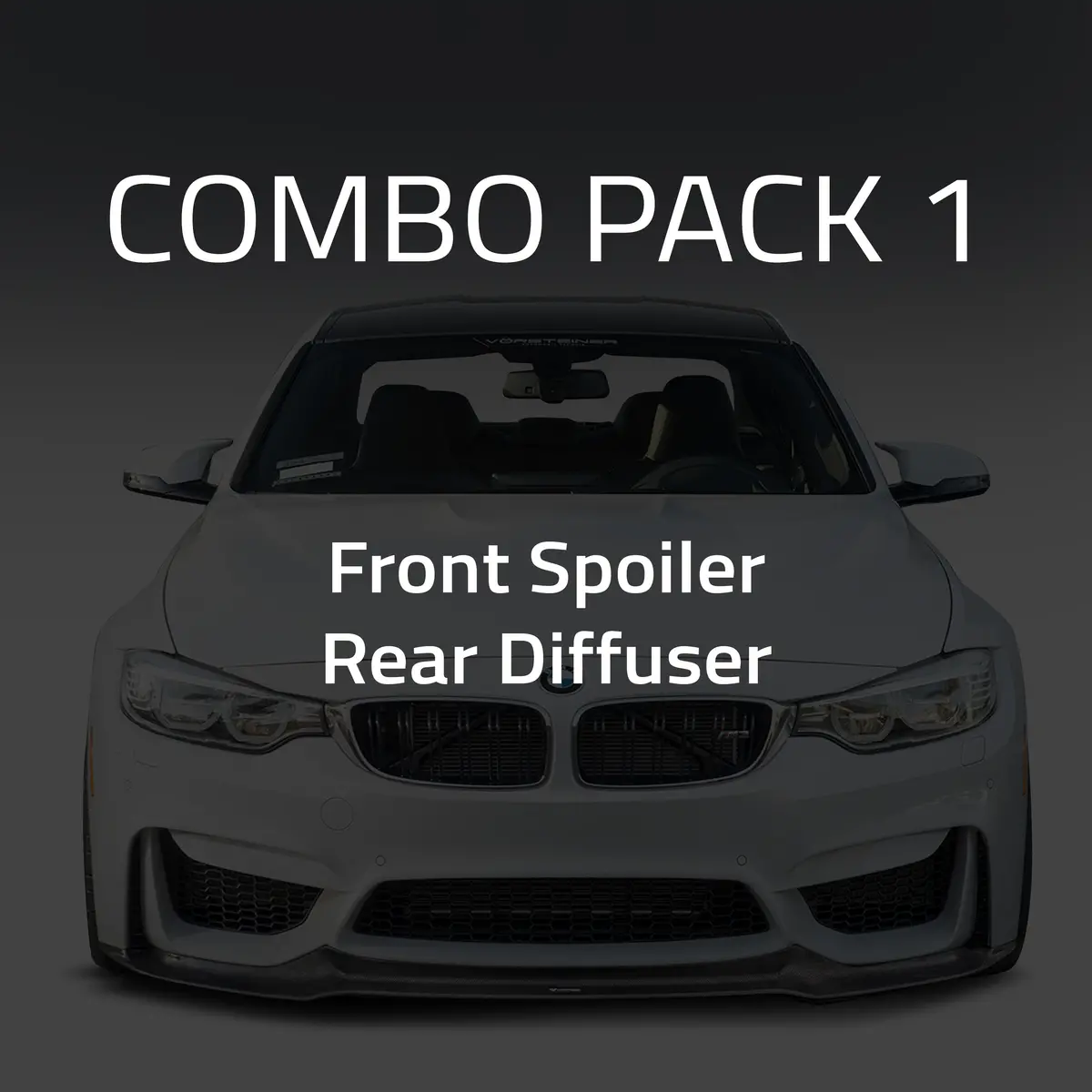 Bmw F8x M3|M4 Combo 1:  Front Spoiler & Rear Diffuser 1