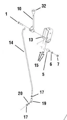 704085 Rod, Speed Control Reference 14 Shown Brute 1