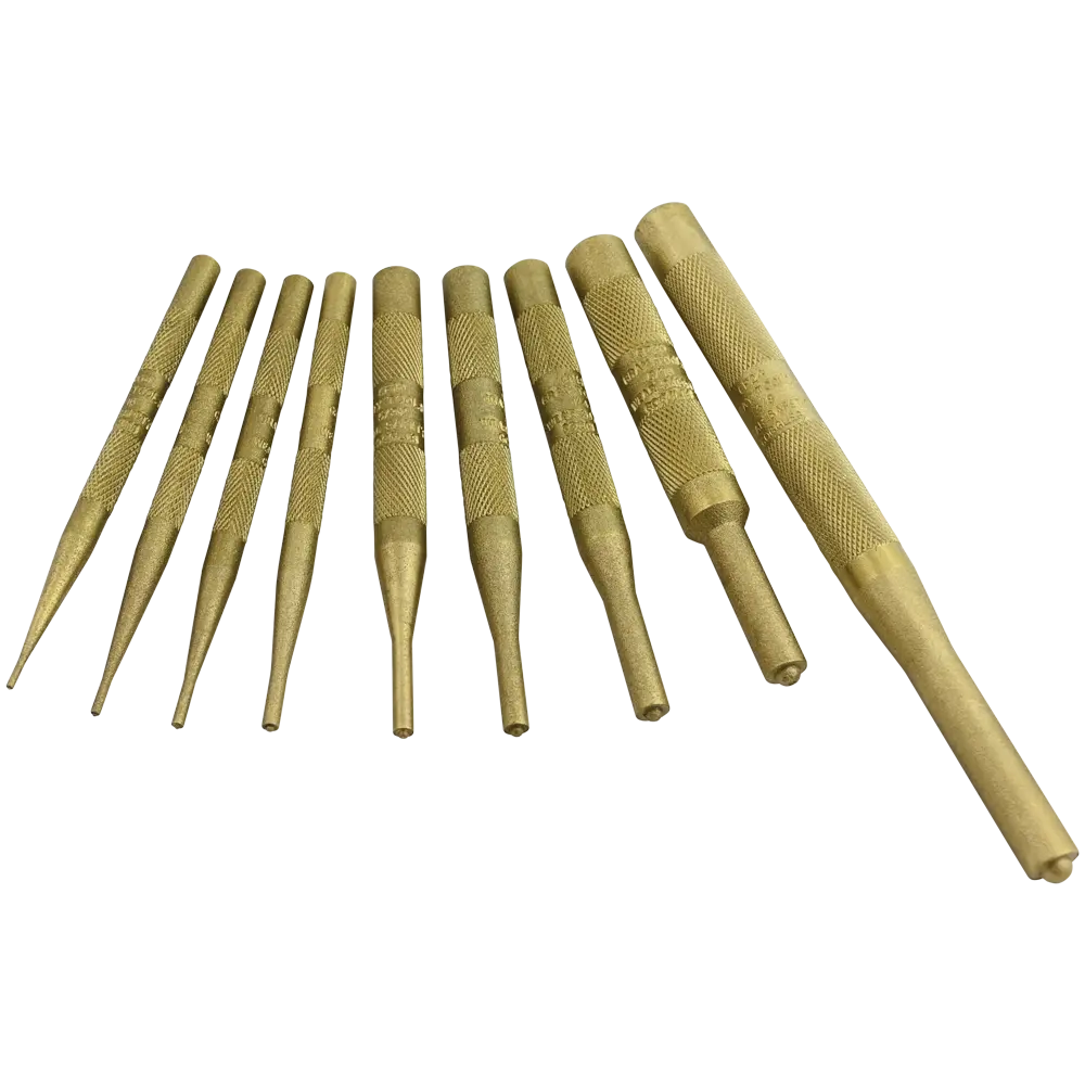 9 Piece Brass Pilot Punch Set 1
