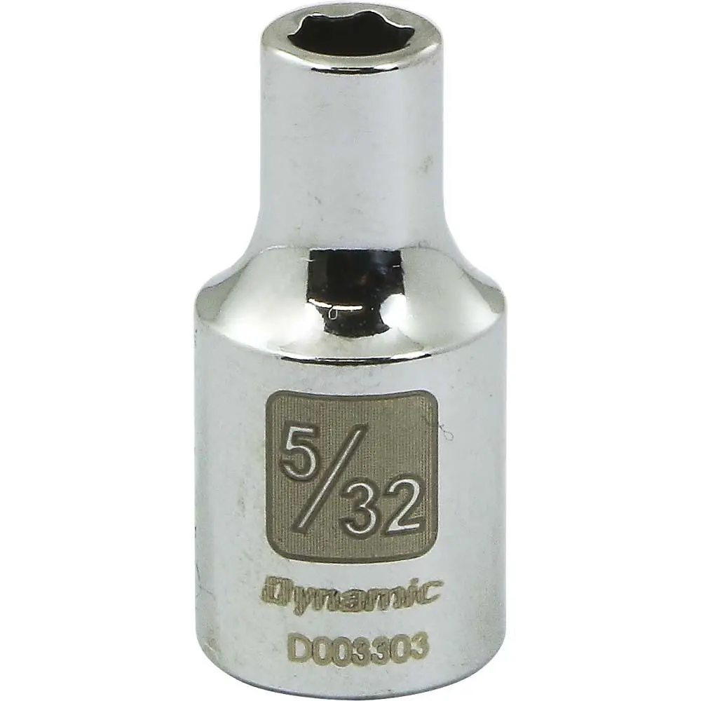 1/4" Drive 6 Point Sae Standard Length Chrome Sockets 1