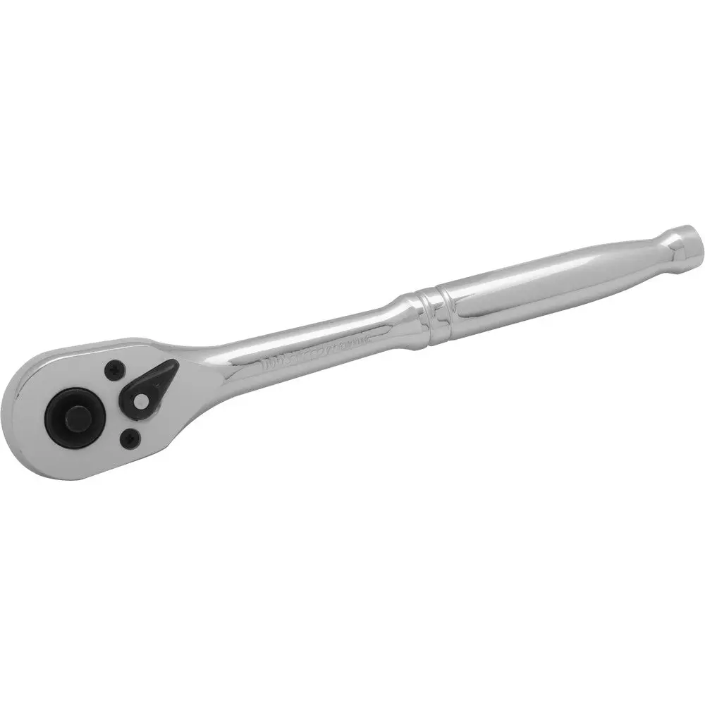 3/8" Drive 45 Tooth Quick Release Ratchet, 7-1/2, Chrome Finish 1