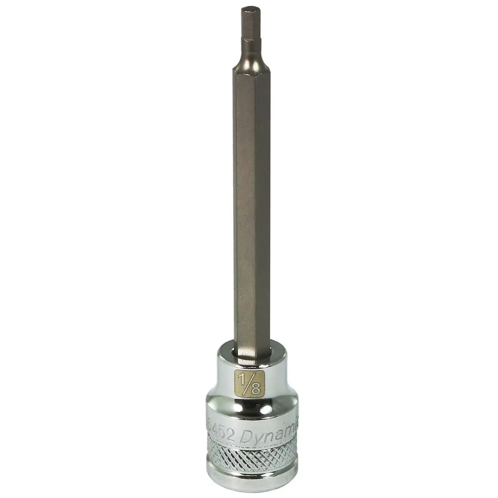 3/8" Drive Sae Hex Head Long Length Chrome Bit Sockets 1