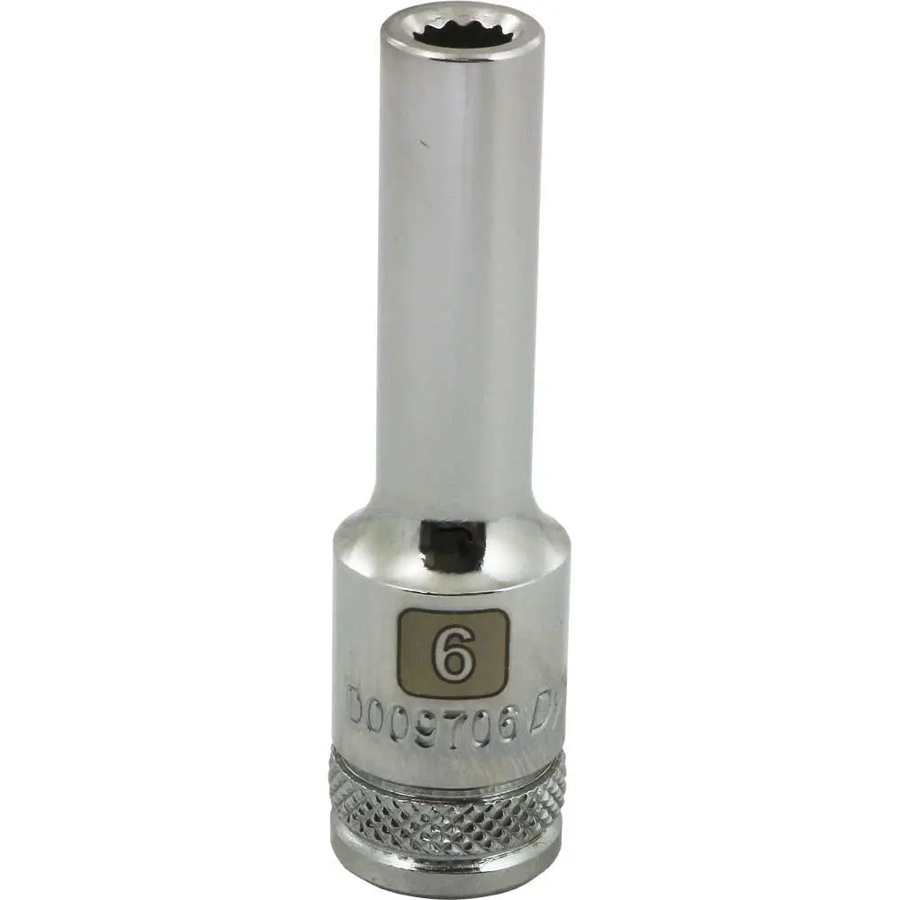 3/8" Drive 12 Point Metric, Deep Length, Chrome Sockets 1