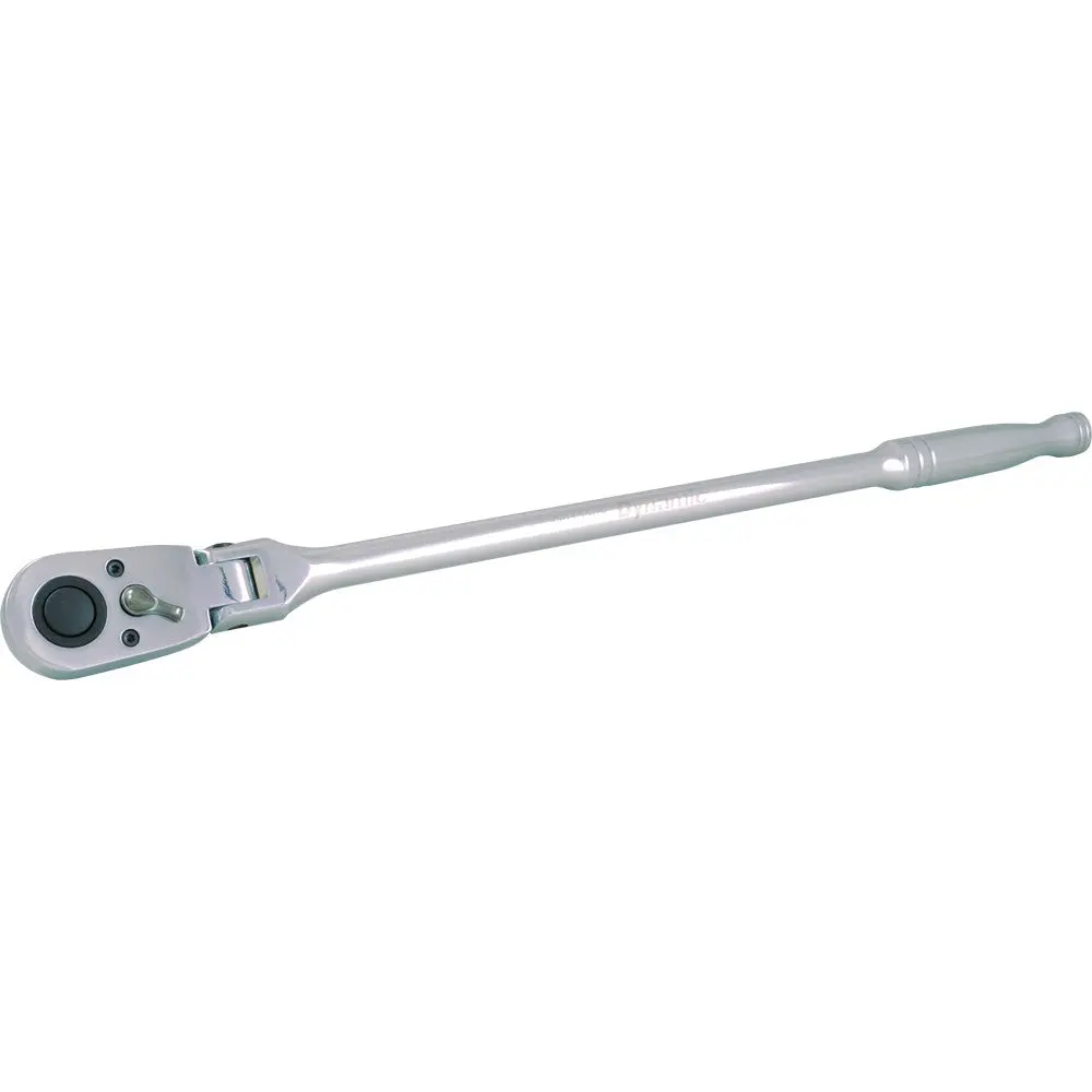 1/2" Drive 48 Tooth Flex Head Ratchet, 17-3/4", Chrome Finish 1