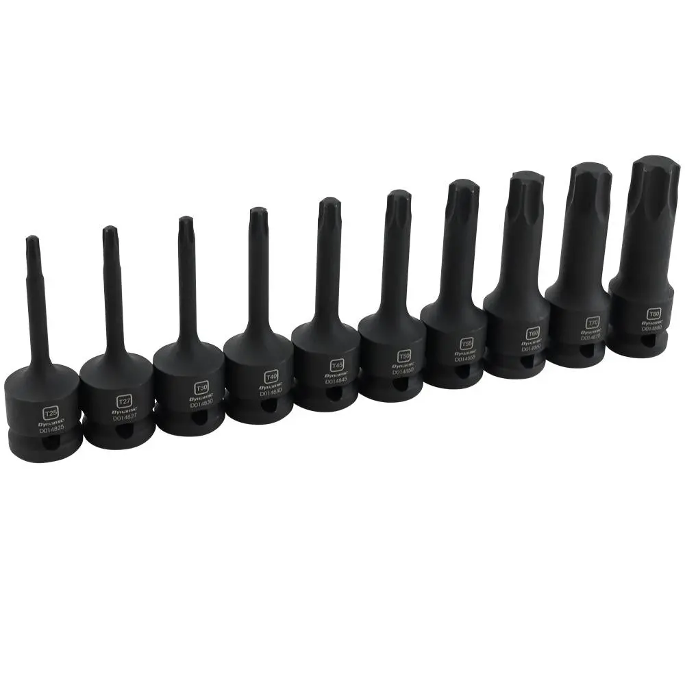 1/2" Drive 10 Piece Torx® Bit Impact Socket Set 1
