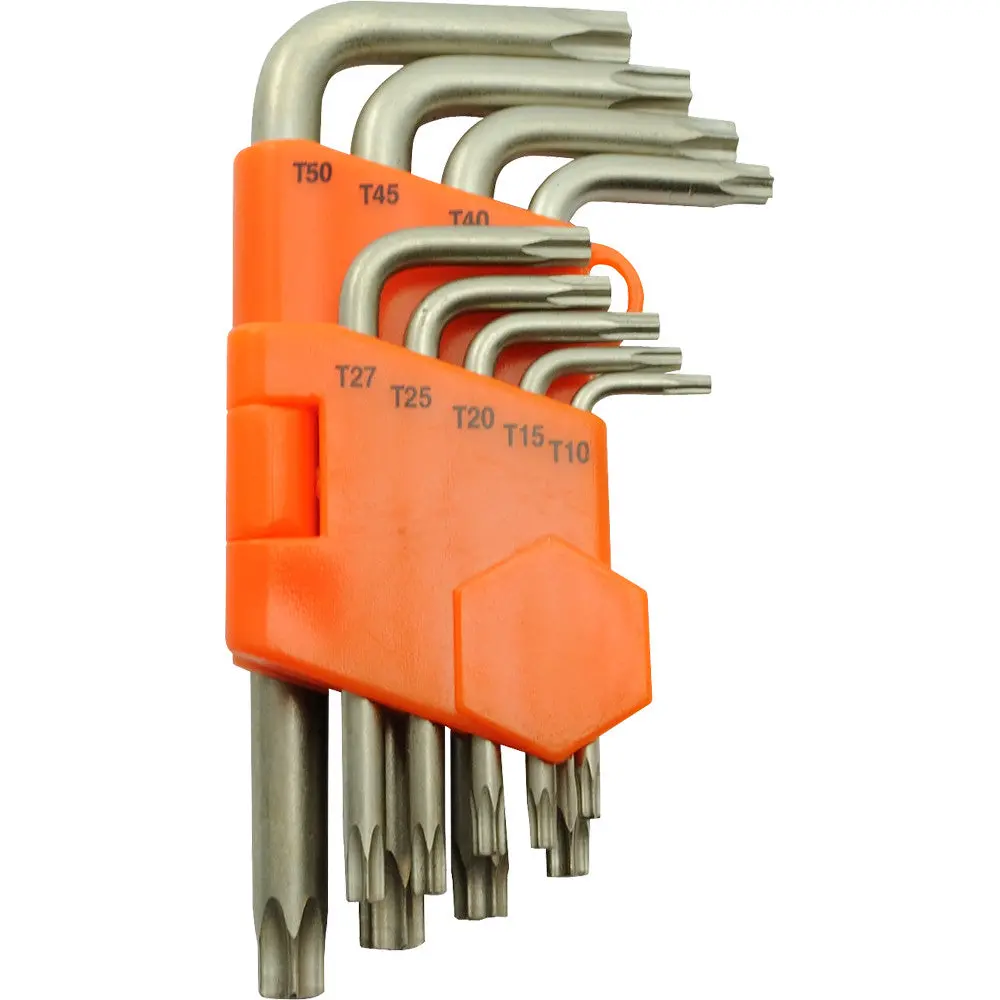 9 Piece Torx® Hex Key Set, T10 - T50 1