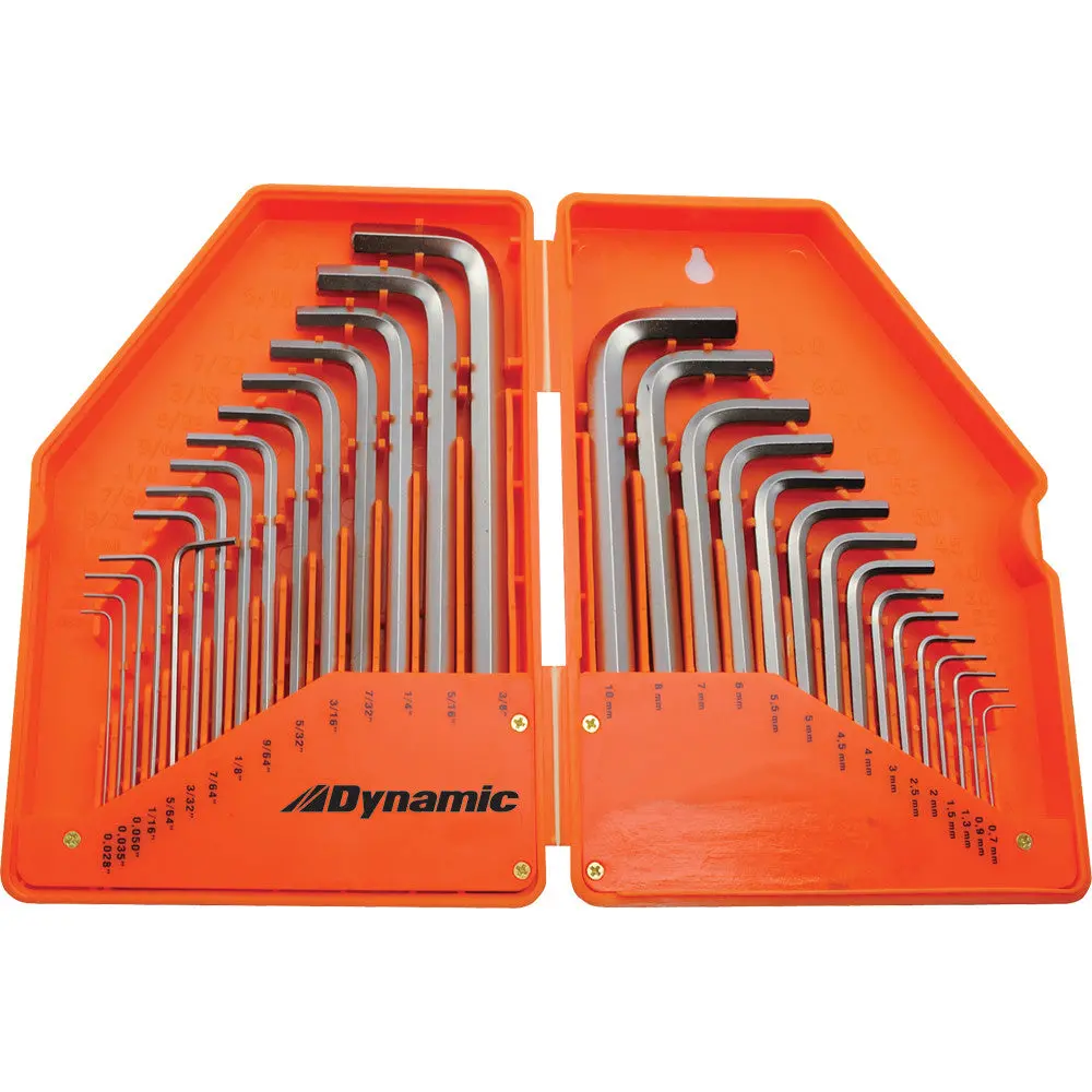 30 Piece Sae & Metric Hex Key Set, .028" - 3/8" & .7Mm - 10Mm 1