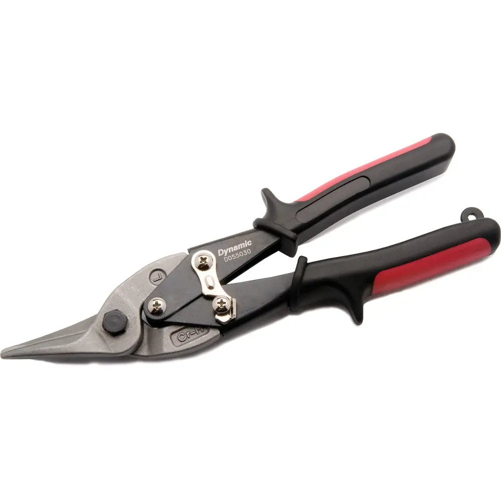 10" Aviation Snips, Cuts Left, Red Handle 1