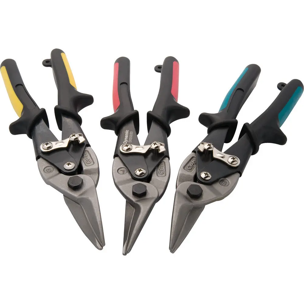 3 Piece Aviation Snips Set, Right/Straight/Left 1