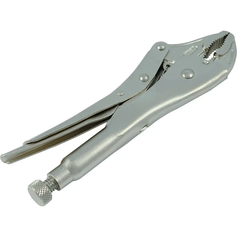 Locking Pliers With Curved Jaws 1