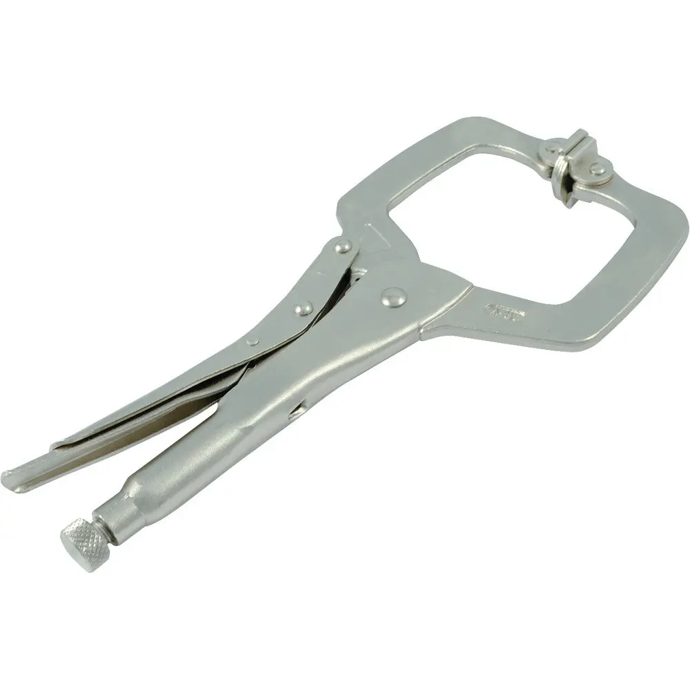 Locking Clamp With Swivel Pads 1