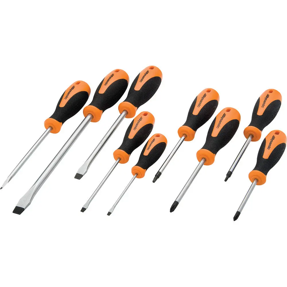 9 Piece Assorted Screwdriver Set With Comfort Grip Handles 1