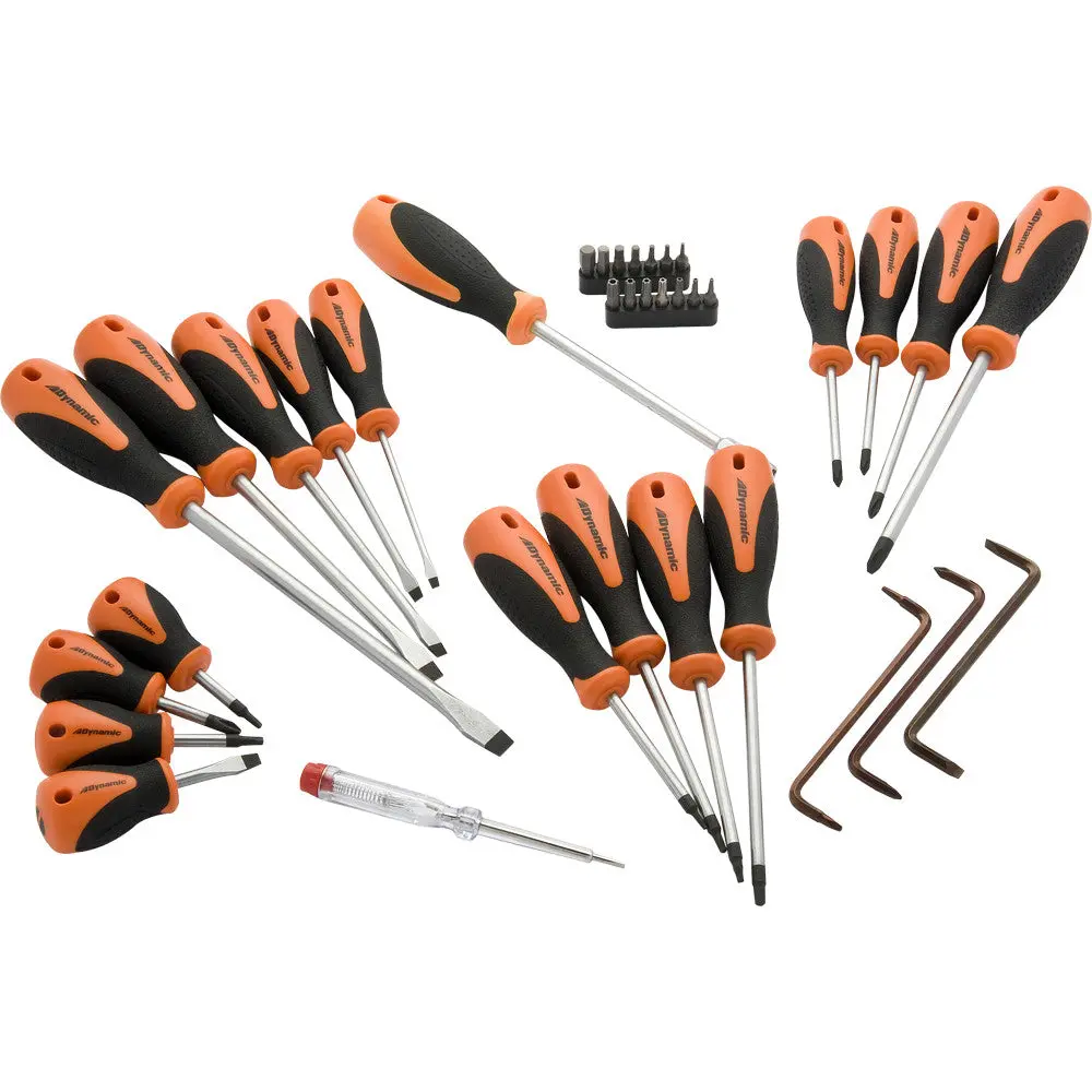 36 Piece Screwdriver & Bit Set With Comfort Grip Handles 1