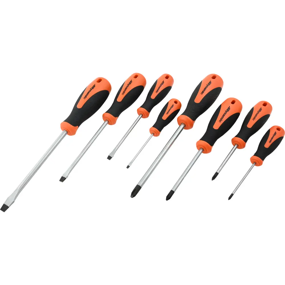 8 Piece Slotted And Phillips® Screwdriver Set With Comfort Grip Handles 1