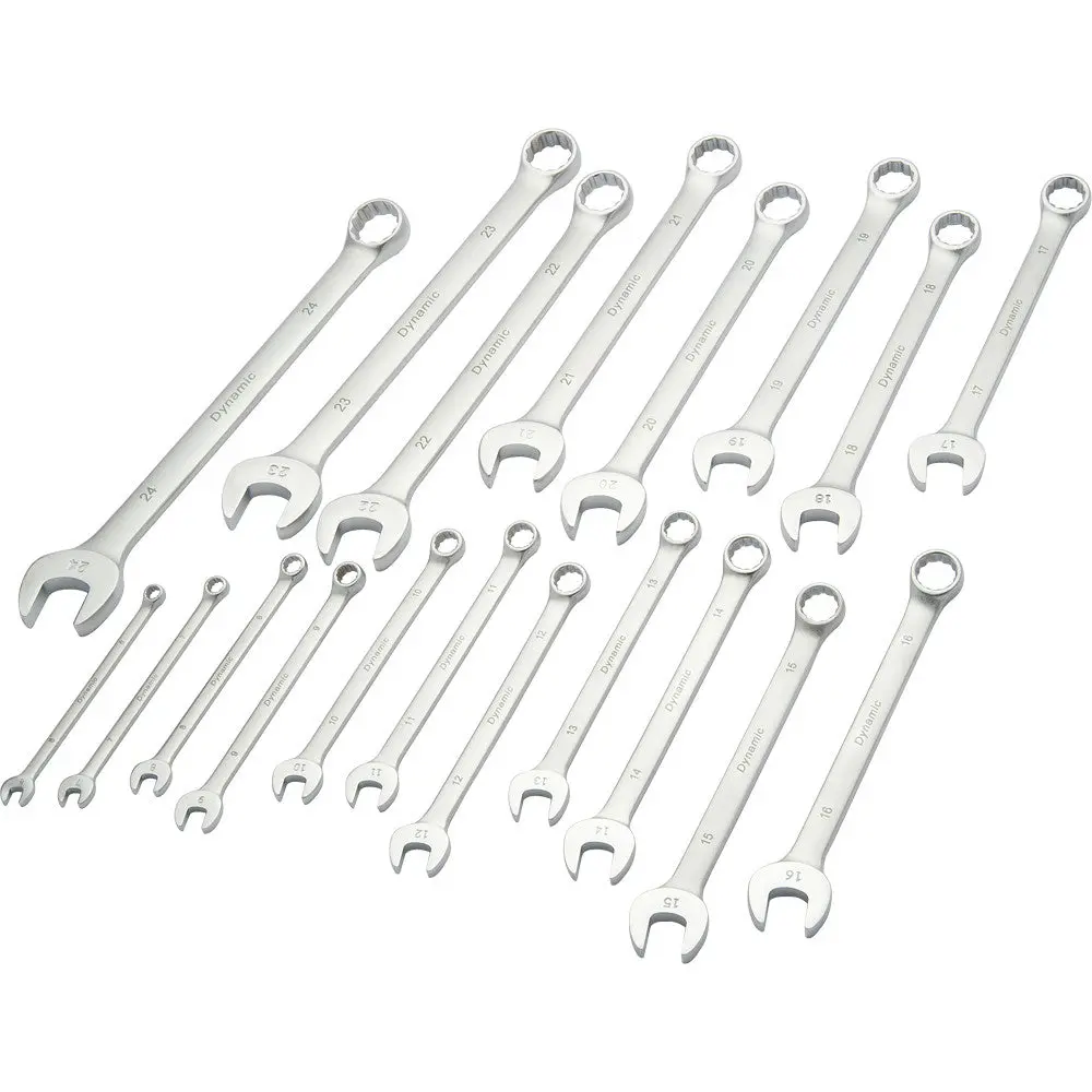 19 Piece Metric Combination Wrench Set, Contractor Series, Satin Finish, 6Mm - 24Mm 1