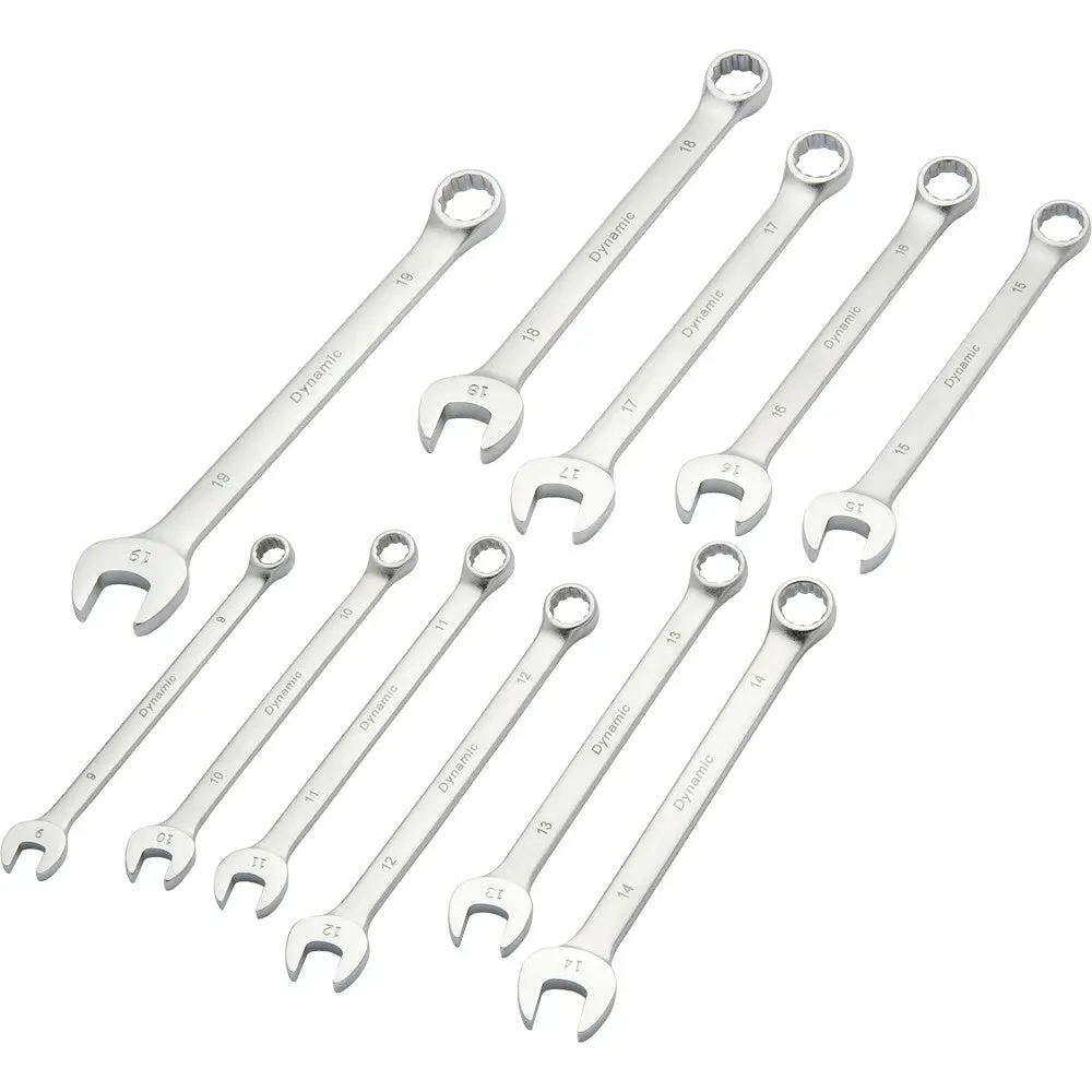 11 Piece Metric Combination Wrench Set, Contractor Series, Satin Finish, 9Mm - 19Mm 1