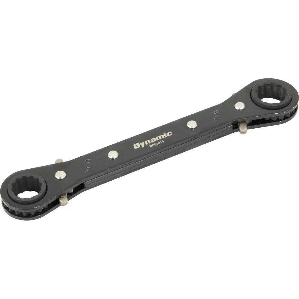 5/8" X 11/16" Double Box End Ratcheting Wrench, Straight 1