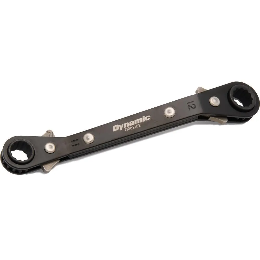 11Mm X 12Mm Double Box End Ratcheting Wrench, 25° Offset 1