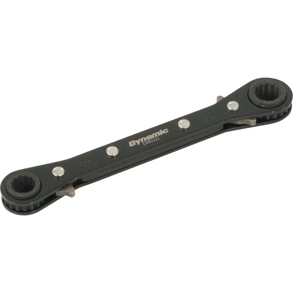 9Mm X 10Mm Double Box End Ratcheting Wrench, Straight 1