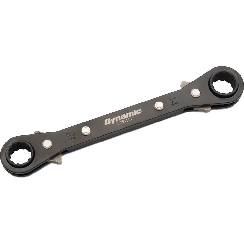 13Mm X 14Mm Double Box End Ratcheting Wrench, Straight 1