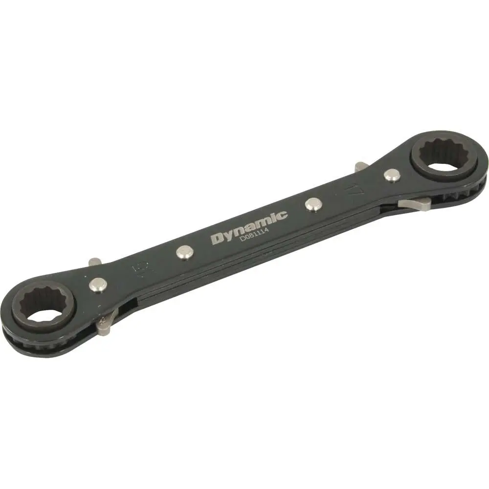 15Mm X 17Mm Double Box End Ratcheting Wrench, Straight 1