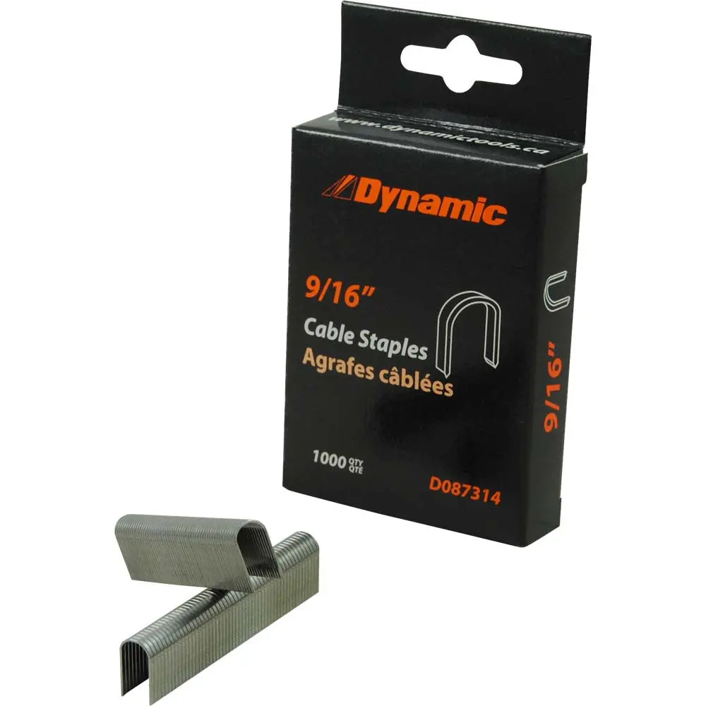 9/16" Cable Staples, 1,000/Pack 1