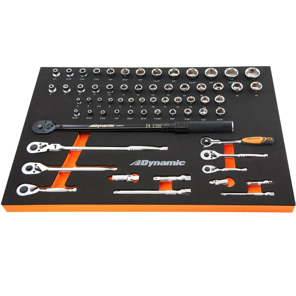 1/4", 3/8" Drive Sockets & Attachments & Torque Wrench 1