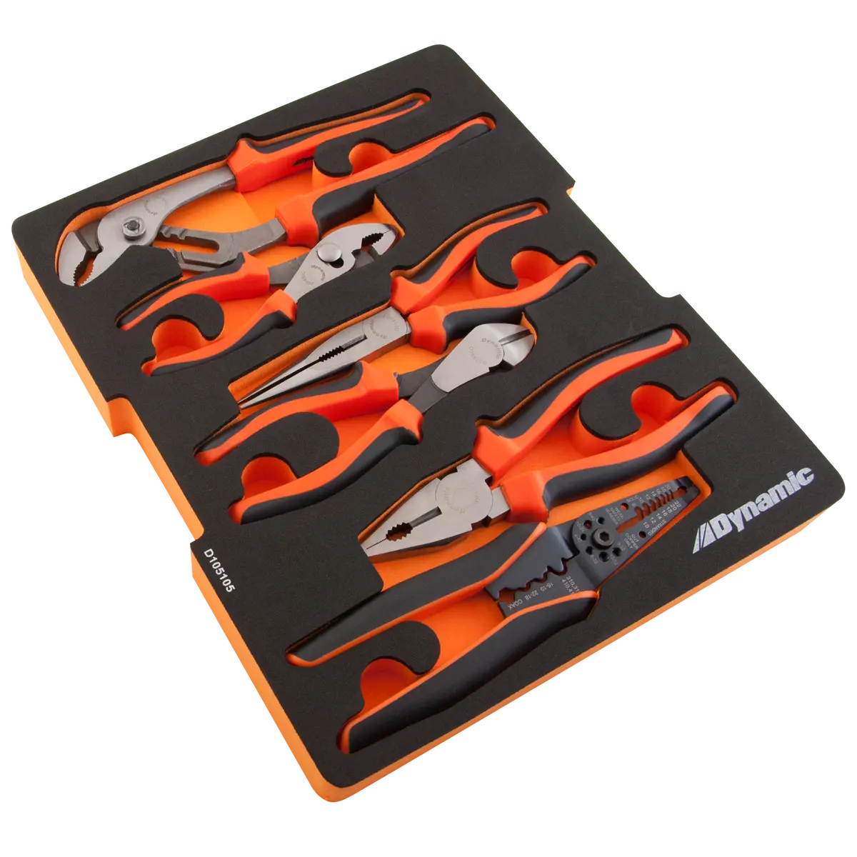 7 Piece Pliers And Wire Stripper Set With Foam Tool Organizer 1