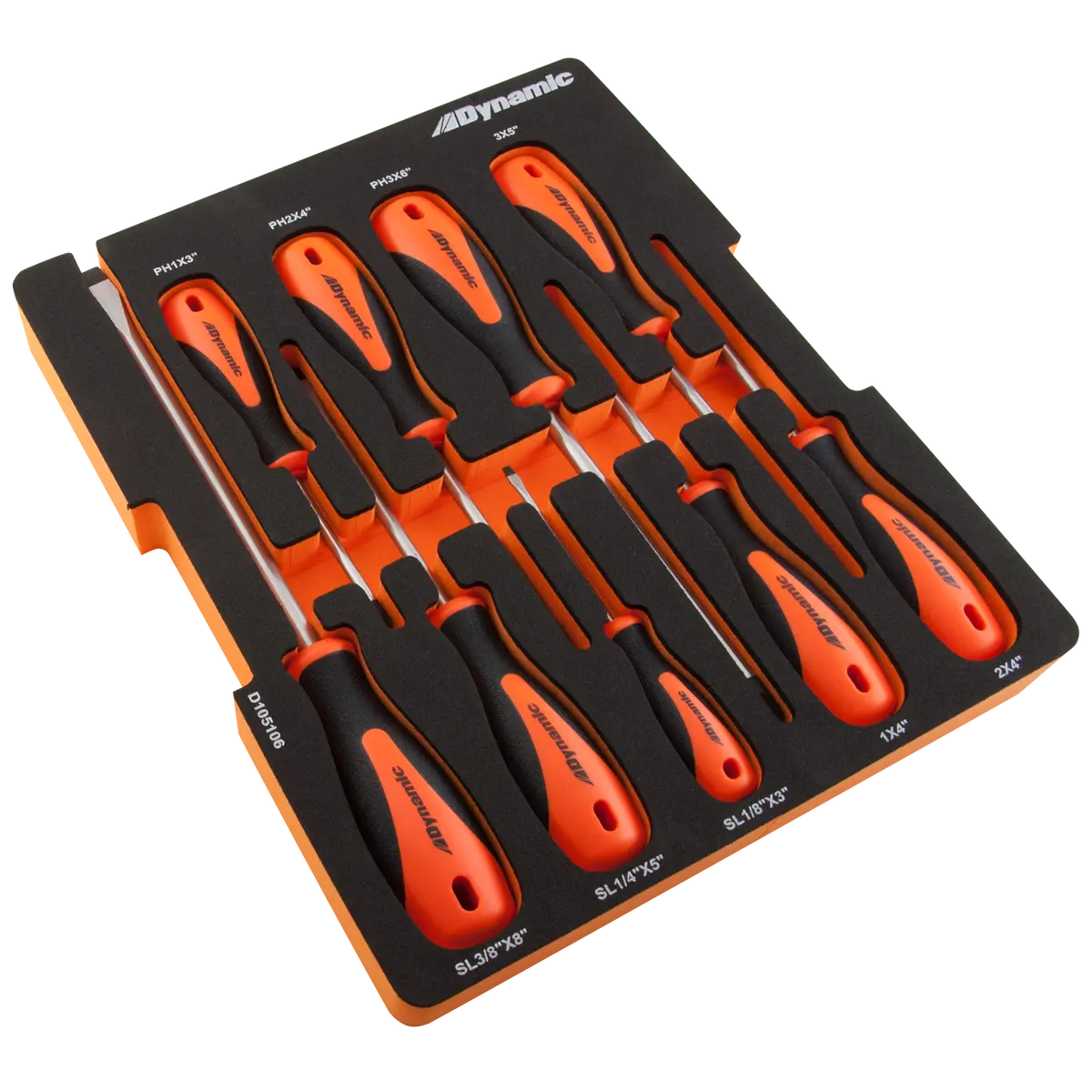 10 Piece Screwdriver Set With Foam Tool Organizer 1