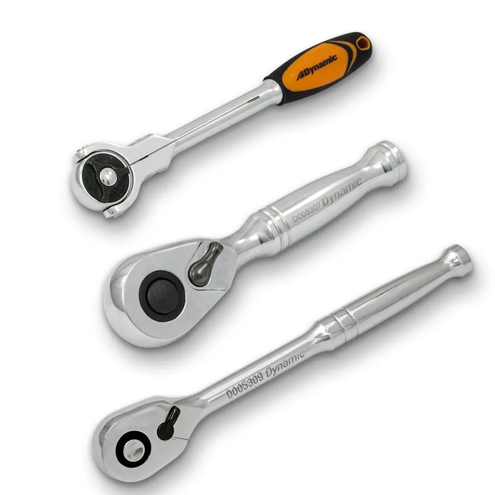 3/8" Drive Reversible Ratchet Tool Set (3-Pieces) 1