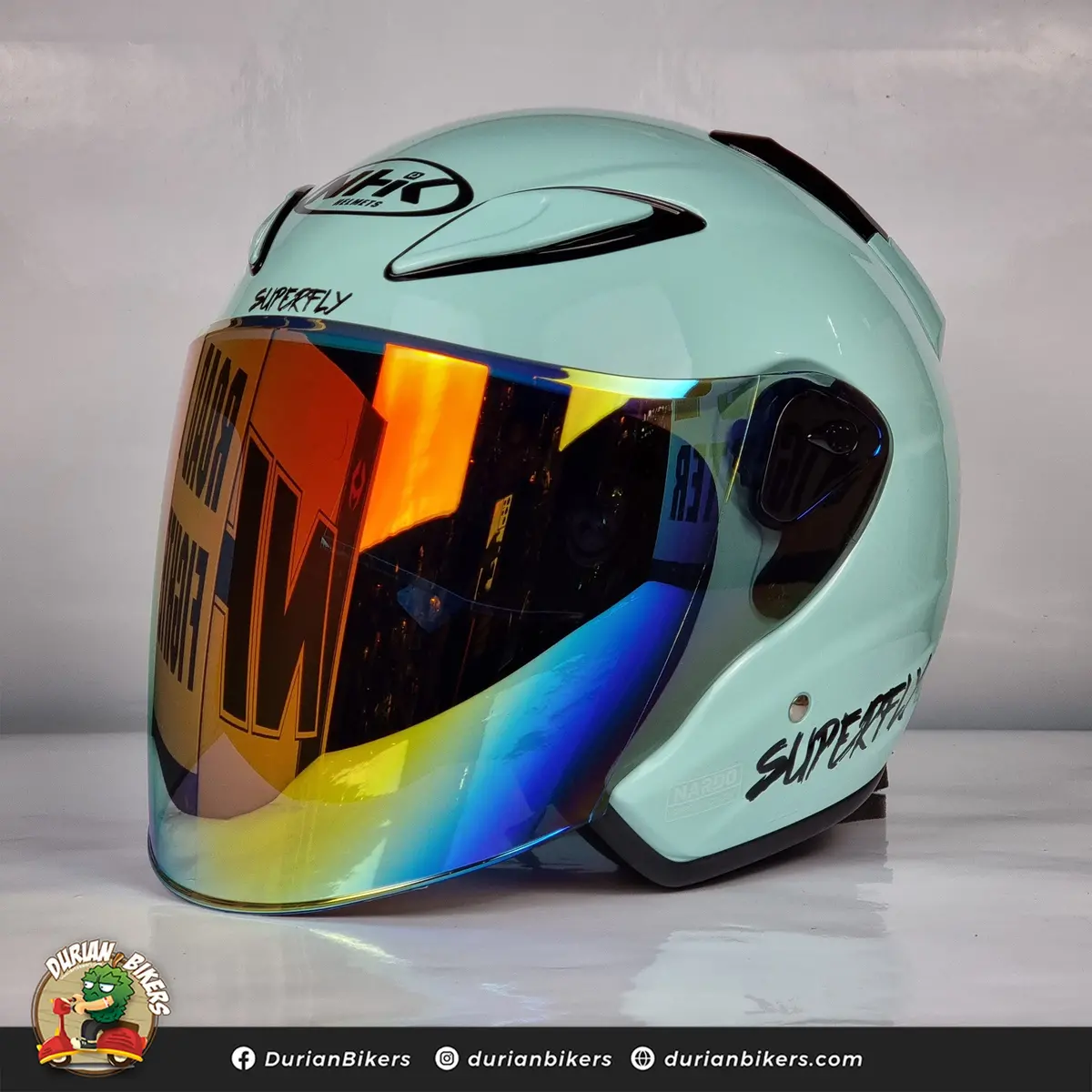 Nhk Helmet X Superfly R6 V2 Solid (Nardo Green Glossy) 1