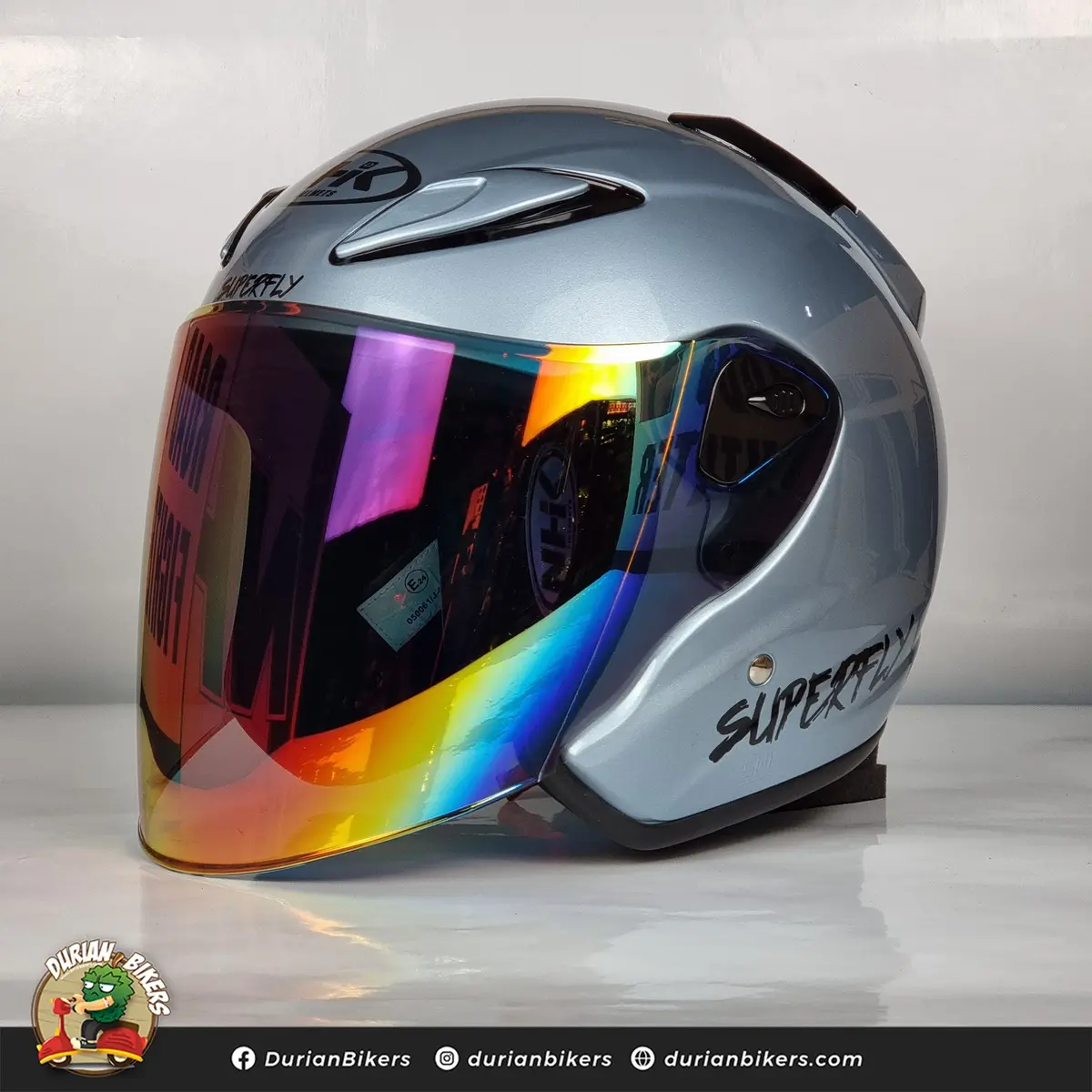 Nhk Helmet X Superfly R6 V2 Solid (Zephyr White Glossy) 1