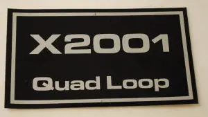 65415   X2001 Quad Loop Decal   Dixie Chopper Wh3 1