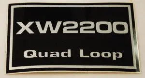 65419   Xw2200 Quad Loop Decal   Dixie Chopper Nla 1